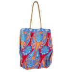 Bolso Shopper Artesanal Estilo Étnico con Asas de Yute para Mujer