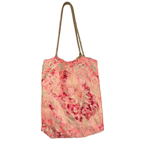 Bolso Shopper Artesanal Estilo Étnico con Asas de Yute para Mujer - Imagen 3