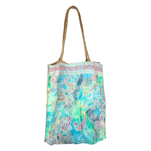 Bolso Shopper Artesanal Estilo Étnico con Asas de Yute para Mujer - Imagen 33