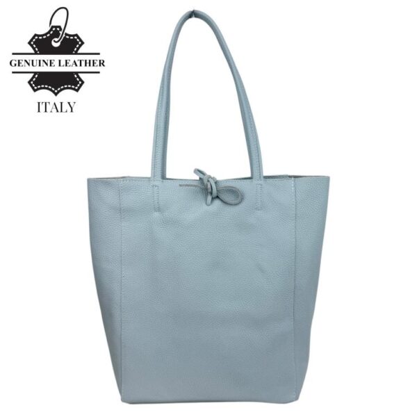 Bolso Shopper Universitario en Piel Italiana con 2 Asas y Bolsillo Interno para Mujer - Imagen 3