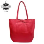 Bolso Shopper Universitario en Piel Italiana con 2 Asas y Bolsillo Interno para Mujer - Imagen 2