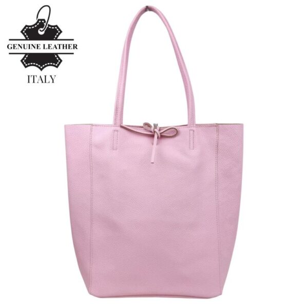 Bolso Shopper Universitario en Piel Italiana con 2 Asas y Bolsillo Interno para Mujer - Imagen 8