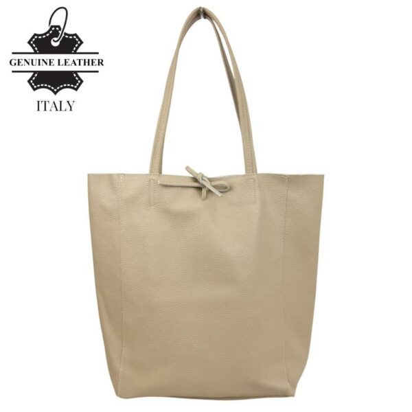 Bolso Shopper Universitario en Piel Italiana con 2 Asas y Bolsillo Interno para Mujer - Imagen 10