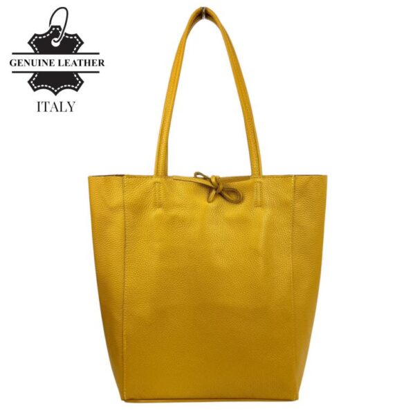 Bolso Shopper Universitario en Piel Italiana con 2 Asas y Bolsillo Interno para Mujer - Imagen 5