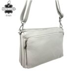 Bolso Bandolera de Piel Italiana con Gran Calidad y 4 Bolsillos con Cremallera para Mujer - Imagen 13