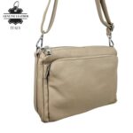 Bolso Bandolera de Piel Italiana con Gran Calidad y 4 Bolsillos con Cremallera para Mujer - Imagen 6