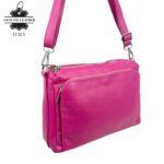 Bolso Bandolera de Piel Italiana con Gran Calidad y 4 Bolsillos con Cremallera para Mujer - Imagen 3
