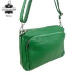 Bolso Bandolera de Piel Italiana con Gran Calidad y 4 Bolsillos con Cremallera para Mujer - Imagen 8