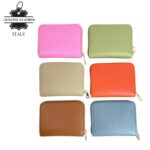 Cartera Pequeña de Piel Italiana para Mujer con Cremallera y Múltiples Compartimentos - Imagen 3