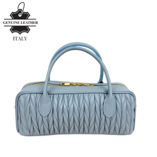 Bolso de Mano tipo Baguette Piel Italiana con Frontal Original y 2 Cremalleras para Mujer - Imagen 13