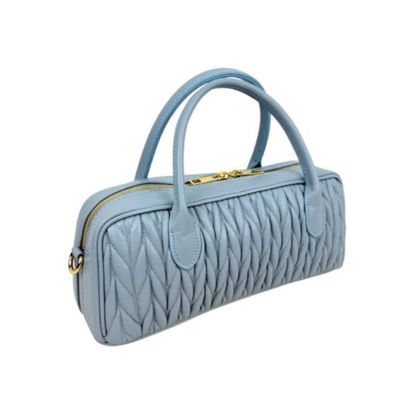 Bolso de Mano tipo Baguette Piel Italiana con Frontal Original y 2 Cremalleras para Mujer - Imagen 14
