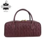 Bolso de Mano tipo Baguette Piel Italiana con Frontal Original y 2 Cremalleras para Mujer - Imagen 12