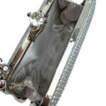 Bolso de Fiesta Mujer con Efecto Brillante, Lentejuelas y Cierre de Click con Diamante - Imagen 4