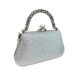Bolso de Fiesta Mujer con Efecto Brillante, Lentejuelas y Cierre de Click con Diamante - Imagen 2