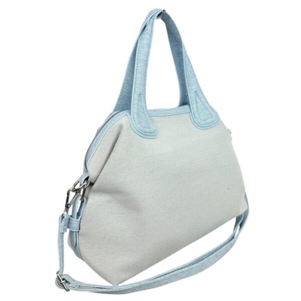 Bolso Grande de Algodón Estilo Vaquero para Mujer con Cremallera y 2 Asas para Mujer - Imagen 8