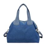 Bolso Grande de Algodón Estilo Vaquero para Mujer con Cremallera y 2 Asas para Mujer - Imagen 4