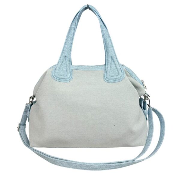Bolso Grande de Algodón Estilo Vaquero para Mujer con Cremallera y 2 Asas para Mujer - Imagen 7