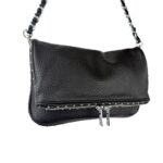 Bolso Bandolera con Solapa, Detalles de Tachuelas y Doble Cremallera para Mujer - Imagen 5