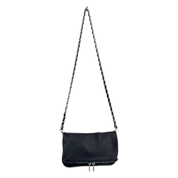 Bolso Bandolera con Solapa, Detalles de Tachuelas y Doble Cremallera para Mujer - Imagen 3
