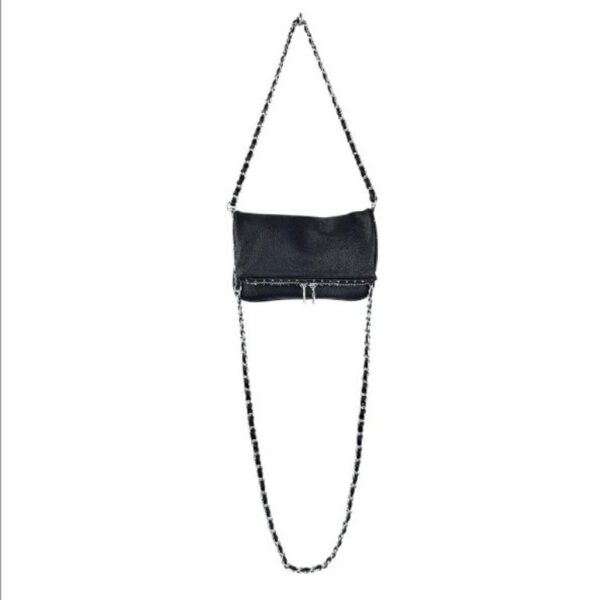 Bolso Bandolera con Solapa, Detalles de Tachuelas y Doble Cremallera para Mujer - Imagen 4