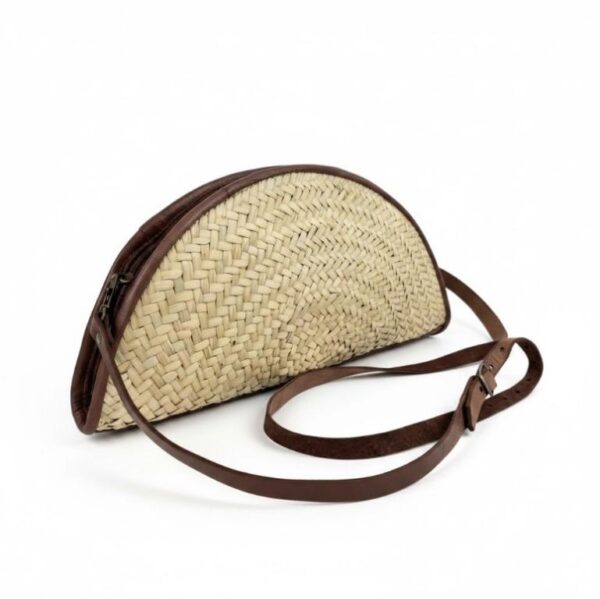 Original Bolso de Rafia con Forma de Abanico para Mujer - Imagen 5