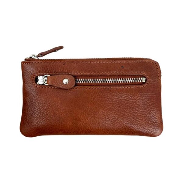 Monedero de Piel con Gran Calidad, Bolsillo Frontal y Anilla para Mujer - Imagen 4