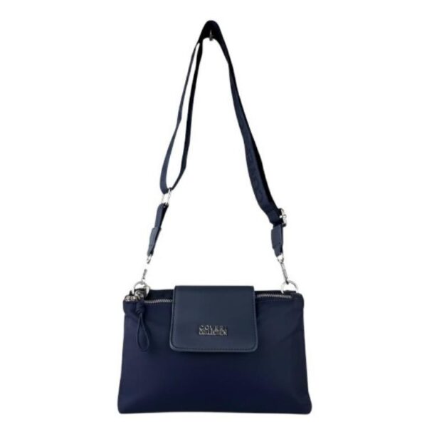 Bolso Bandolera en Nylon Coveri Collection con Mini Solapa y 2 Bolsillos con Cremallera Mujer - Imagen 4