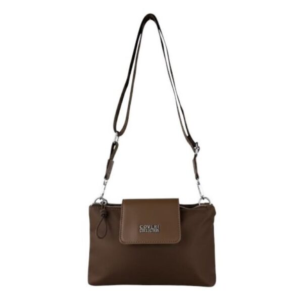 Bolso Bandolera en Nylon Coveri Collection con Mini Solapa y 2 Bolsillos con Cremallera Mujer - Imagen 3