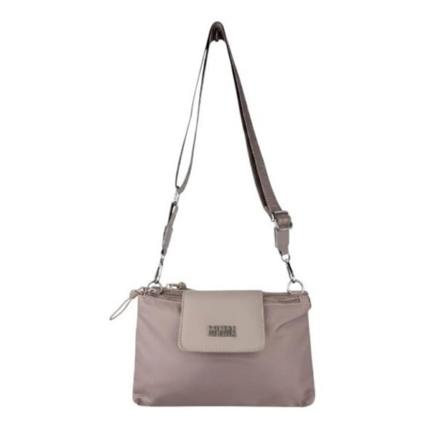 Bolso Bandolera en Nylon Coveri Collection con Mini Solapa y 2 Bolsillos con Cremallera Mujer - Imagen 8