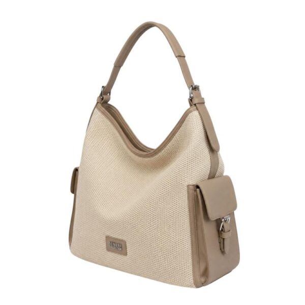 Amplio Bolso de Hombro Sintético Coveri Collection con Bolsillos Laterales para Mujer - Imagen 6