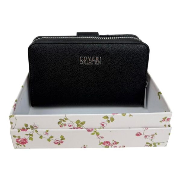 Monedero Sintético Coveri Collection de Mujer con Caja, Espacio para Tarjetas y Compartimentos - Imagen 3