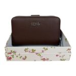 Monedero Sintético Coveri Collection de Mujer con Caja, Espacio para Tarjetas y Compartimentos
