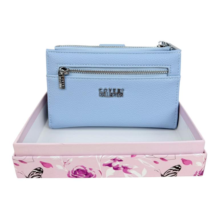 CGCCW05-8-7 Monedero Sintético con Bolsillo Trasero con Cierre de Cremallera y Caja Coveri Collection para Mujer - Imagen 1