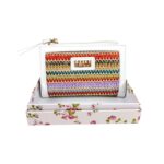 Monedero Sintético de Mujer Coveri Collection con Frontal Original, Caja y Espacio para Tarjetas