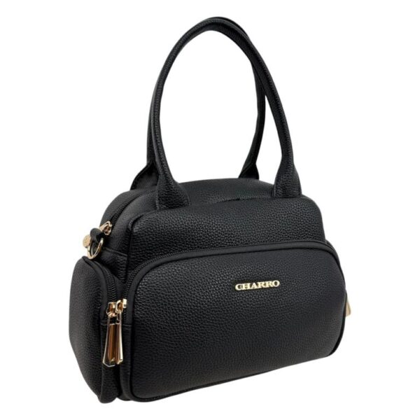 Bolso de Mano Sintético Charro para Mujer con Cremalleras y 4 Bolsillos Exteriores - Imagen 5