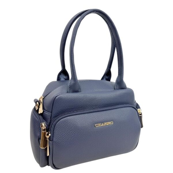 Bolso de Mano Sintético Charro para Mujer con Cremalleras y 4 Bolsillos Exteriores - Imagen 3