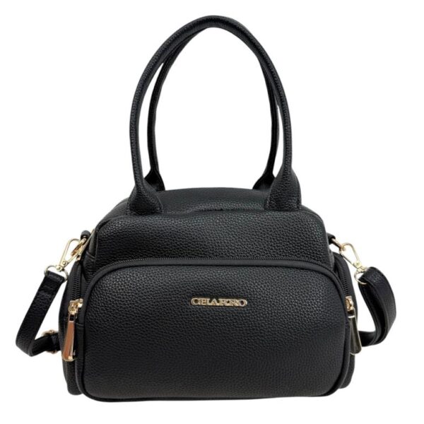 Bolso de Mano Sintético Charro para Mujer con Cremalleras y 4 Bolsillos Exteriores - Imagen 6