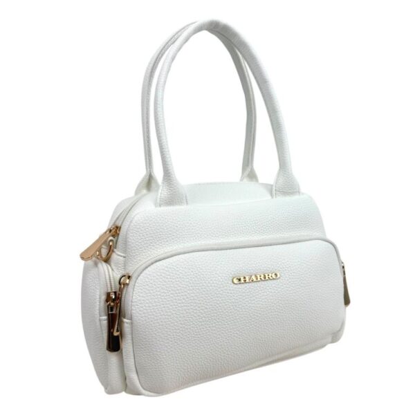 Bolso de Mano Sintético Charro para Mujer con Cremalleras y 4 Bolsillos Exteriores - Imagen 4