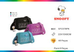 Bandolera Snoopy en Nylon de Calidad con Cremallera y Llavero de Goma - Imagen 2