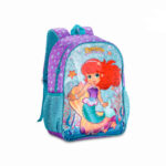 Mochila Escolar Sintética de Gran Calidad con Diseño Sereias y Varios Compartimentos
