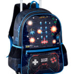 Mochila Escolar de Ruedas con Gran Calidad y Diseño Videojuego Space Galaxy