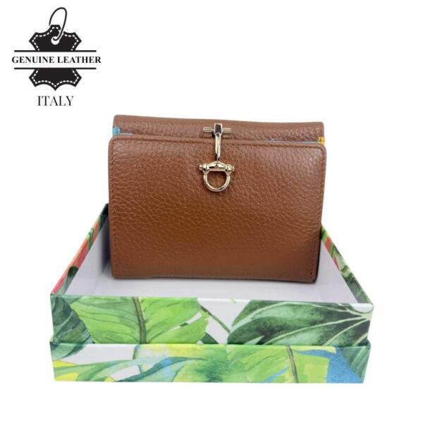 Monedero de Gran Calidad en Piel con Click, Caja e Interior Multicolor para Mujer - Imagen 10
