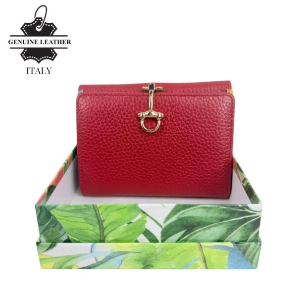 Monedero de Gran Calidad en Piel con Click, Caja e Interior Multicolor para Mujer - Imagen 6