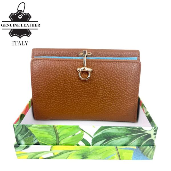 Cartera Premium de Gran Calidad para Mujer en Piel con Caja, Click e Interior Multicolor - Imagen 10
