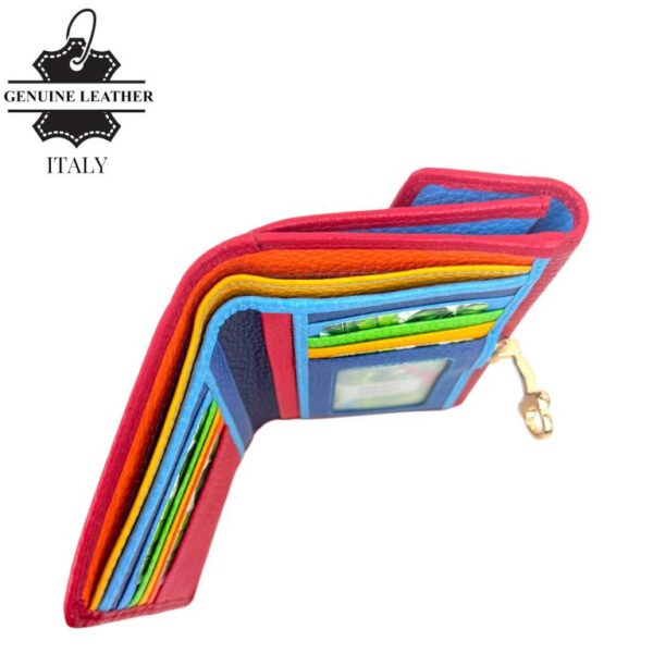 Cartera Premium de Gran Calidad para Mujer en Piel con Caja, Click e Interior Multicolor - Imagen 15