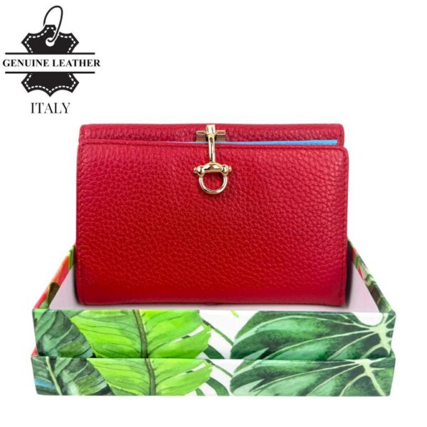 Cartera Premium de Gran Calidad para Mujer en Piel con Caja, Click e Interior Multicolor - Imagen 11