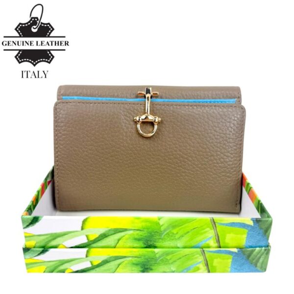 Cartera Premium de Gran Calidad para Mujer en Piel con Caja, Click e Interior Multicolor - Imagen 6
