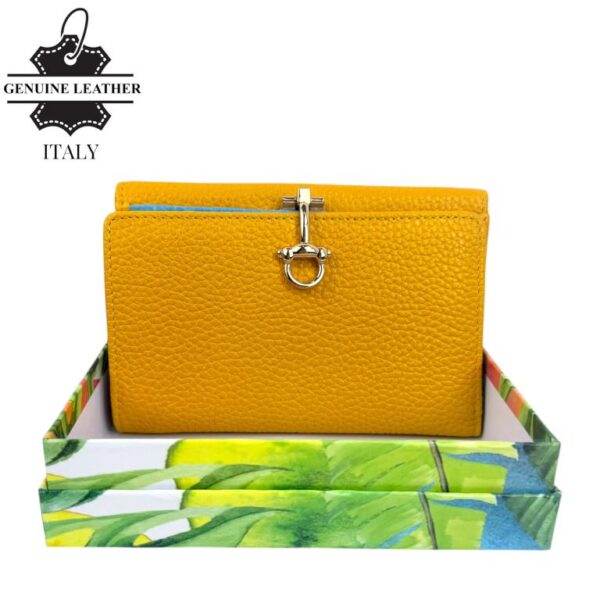 Cartera Premium de Gran Calidad para Mujer en Piel con Caja, Click e Interior Multicolor - Imagen 7