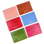 Tarjetero Compacto de Piel con Gran Calidad y Colores Lisos para Mujer - Imagen 3