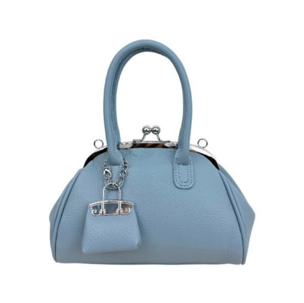 Bolso de Mano Sintético para Mujer con Cierre de Click y Bolsito Decorativo Frontal - Imagen 8